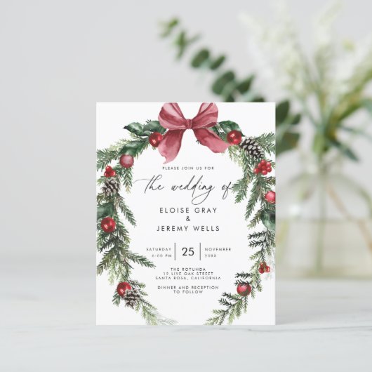 Einladung zur Weihnachtsfeier (Stehend Vorderseite)