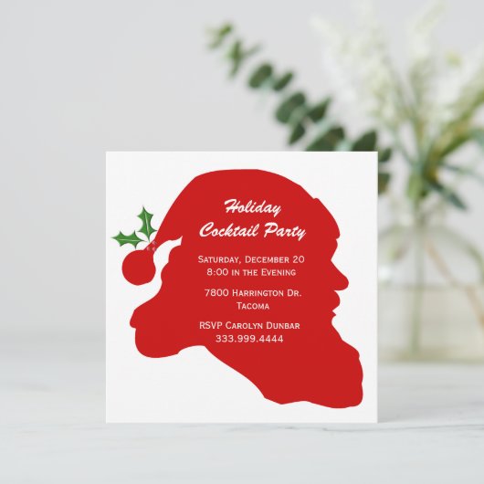 Einladung zur Weihnachtsfeier (Stehend Vorderseite)