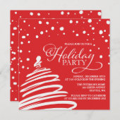 Einladung zur Weihnachtsfeier (Vorne/Hinten)