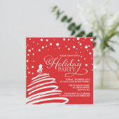 Einladung zur Weihnachtsfeier (Stehend Vorderseite)