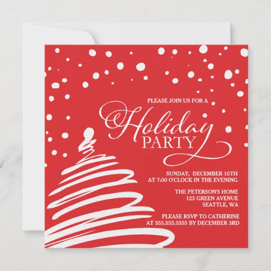 Einladung zur Weihnachtsfeier (Vorderseite)