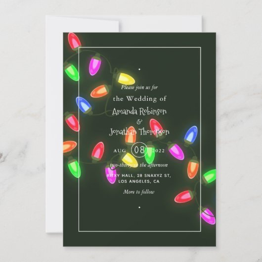 Einladung zur Weihnachtsfeier (Vorderseite)