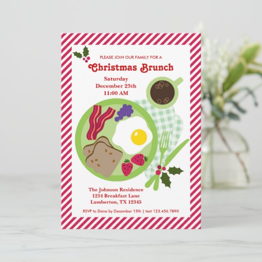 Einladung zur Weihnachtsfeier (Stehend Vorderseite)