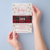 Einladung zur Weihnachtsfeier Flyer (Handgriff)