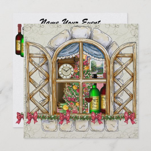 Einladung zur Weihnachtsfeier-Hütte - SRF (Vorne/Hinten)