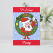 Einladung zur Weihnachtsfeier (individuell einstel (Stehend Vorderseite)