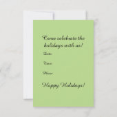 Einladung zur Weihnachtsfeier (individuell einstel (Rückseite)