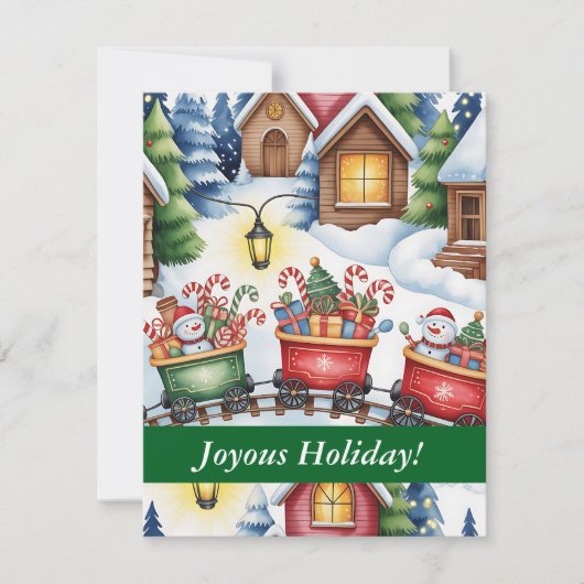 Einladung zur Weihnachtsfeier - Vollständiger Text (Vorderseite)