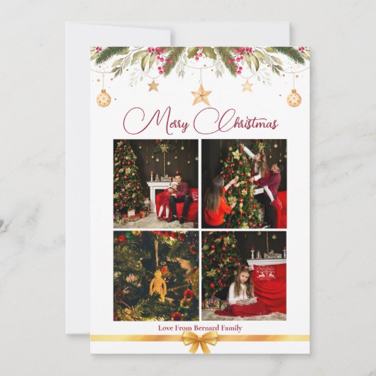 Einladung zur Weihnachtskarte (Vorderseite)