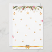 Einladung zur Weihnachtskarte (Rückseite)