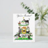 Einladung zur Weihnachtskatze (Stehend Vorderseite)