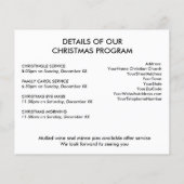 Einladung zur Weihnachtskirche (Rückseite)