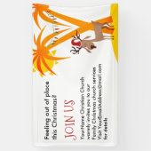 Einladung zur Weihnachtskirche Banner (Vertikal)