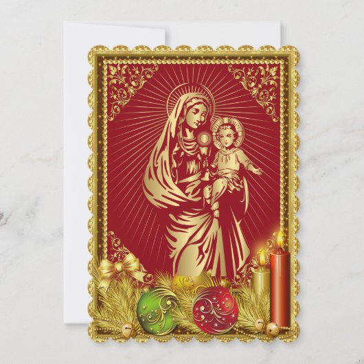 Einladung zur Weihnachtsmesse (Vorderseite)