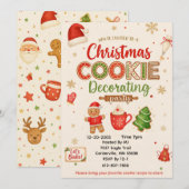 Einladung zur Weihnachtsplätzchen-Verzierungsparty (Vorne/Hinten)