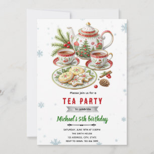 Einladung zur Weihnachtstee-Party