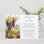 Einladung zur Weinbauhochzeit (Stehend Vorderseite)