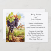 Einladung zur Weinbauhochzeit (Vorne/Hinten)