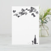 Einladung zur Weinkarte (Stehend Vorderseite)