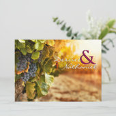 Einladung zur Weinlandhochzeit (Stehend Vorderseite)