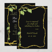 Einladung zur Weinlese (Vorne/Hinten)