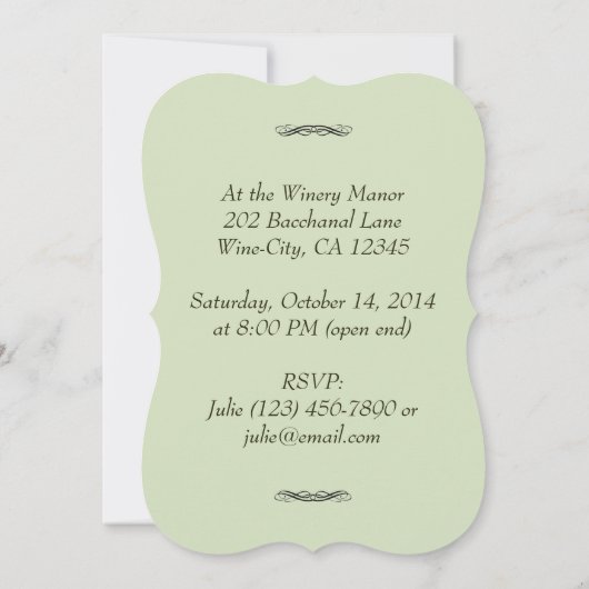 Einladung zur Weinprobe (Rückseite)