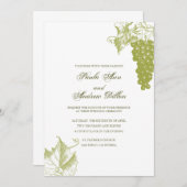 Einladung zur Weintraubenhochzeit (Vorne/Hinten)