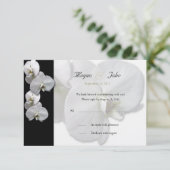 Einladung zur weißen Orchidee-UAWG (Stehend Vorderseite)