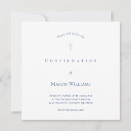 Einladung zur weißen und blauen Bestätigung