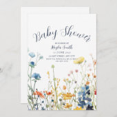 Einladung zur weißen Wildblume (Vorne/Hinten)