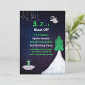 Einladung zur Weltraumtage (Stehend Vorderseite)