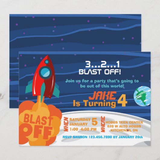 Einladung zur Weltraumtage (Vorne/Hinten)