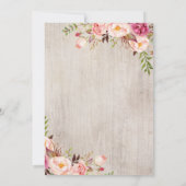 Einladung zur Weltreise Bridal Dusche (Rückseite)