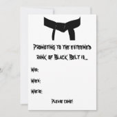 Einladung zur Werbeaktion der Kampfkunst (Vorderseite)