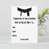 Einladung zur Werbeaktion der Kampfkunst (Stehend Vorderseite)