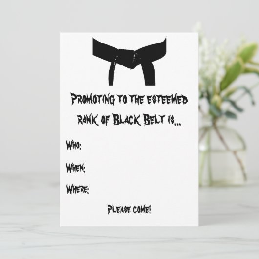 Einladung zur Werbeaktion der Kampfkunst (Stehend Vorderseite)