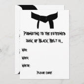 Einladung zur Werbeaktion der Kampfkunst (Vorne/Hinten)