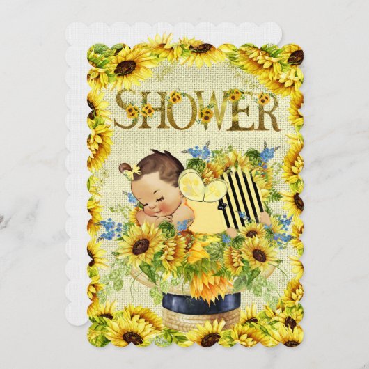 Einladung zur wertvollen Babydusche (Vorne/Hinten)