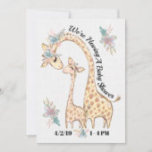 Einladung zur wertvollen Babydusche (Vorderseite)