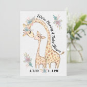 Einladung zur wertvollen Babydusche (Stehend Vorderseite)