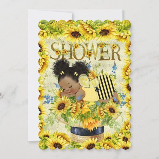 Einladung zur wertvollen Babydusche (Vorderseite)