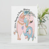 Einladung zur wertvollen Babydusche (Stehend Vorderseite)