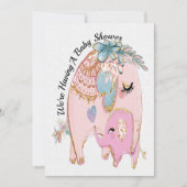 Einladung zur wertvollen Babydusche (Vorderseite)