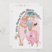 Einladung zur wertvollen Babydusche (Vorne/Hinten)