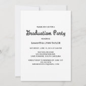 Einladung zur Western Themed Graduation Party (Rückseite)