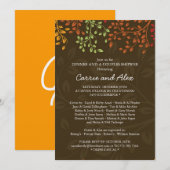 Einladung zur Whimsical Fall Engagement Party (Vorne/Hinten)