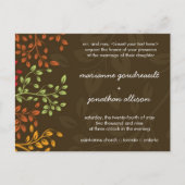 Einladung zur Whimsikischen Hochzeit im Herbst (Vorderseite)