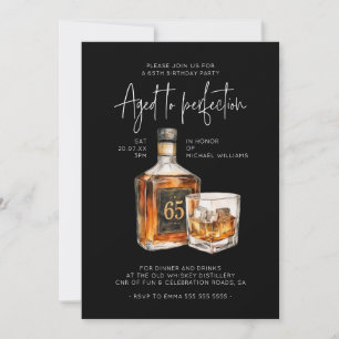 Einladung zur Whiskey-Rentnerparty zum 65. Geburts