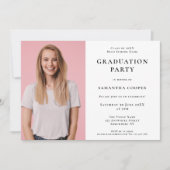 Einladung zur White Graduation Party im Foto (Vorderseite)