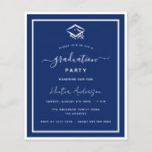 Einladung zur White Graduierungspartei der Haushal (Vorderseite)